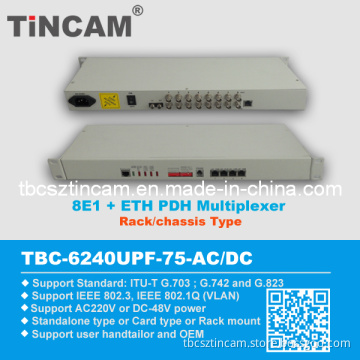8e1+4e Pdh Multiplexer 75ohm